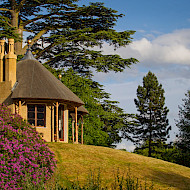 The Swiss Cottage, The Swiss Garden, Old Warden. Ongoing 2017, Conserved Following Paint Research and Analysis. Nominated for the Civic Trust Preservation Award 2015. Employer: University of Lincoln. Client: Shuttleworth Trust. Image Copyright Darren Harbar Photography
